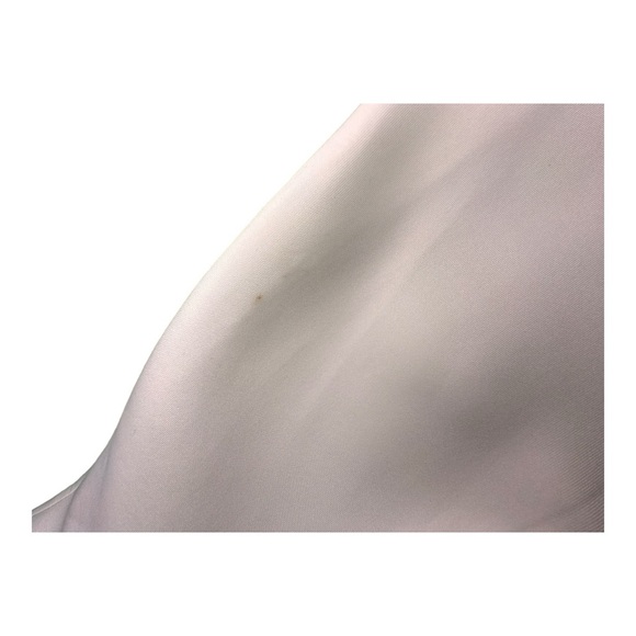 Formal White Dress with Floral design on 1 Side - Picture 3 of 3